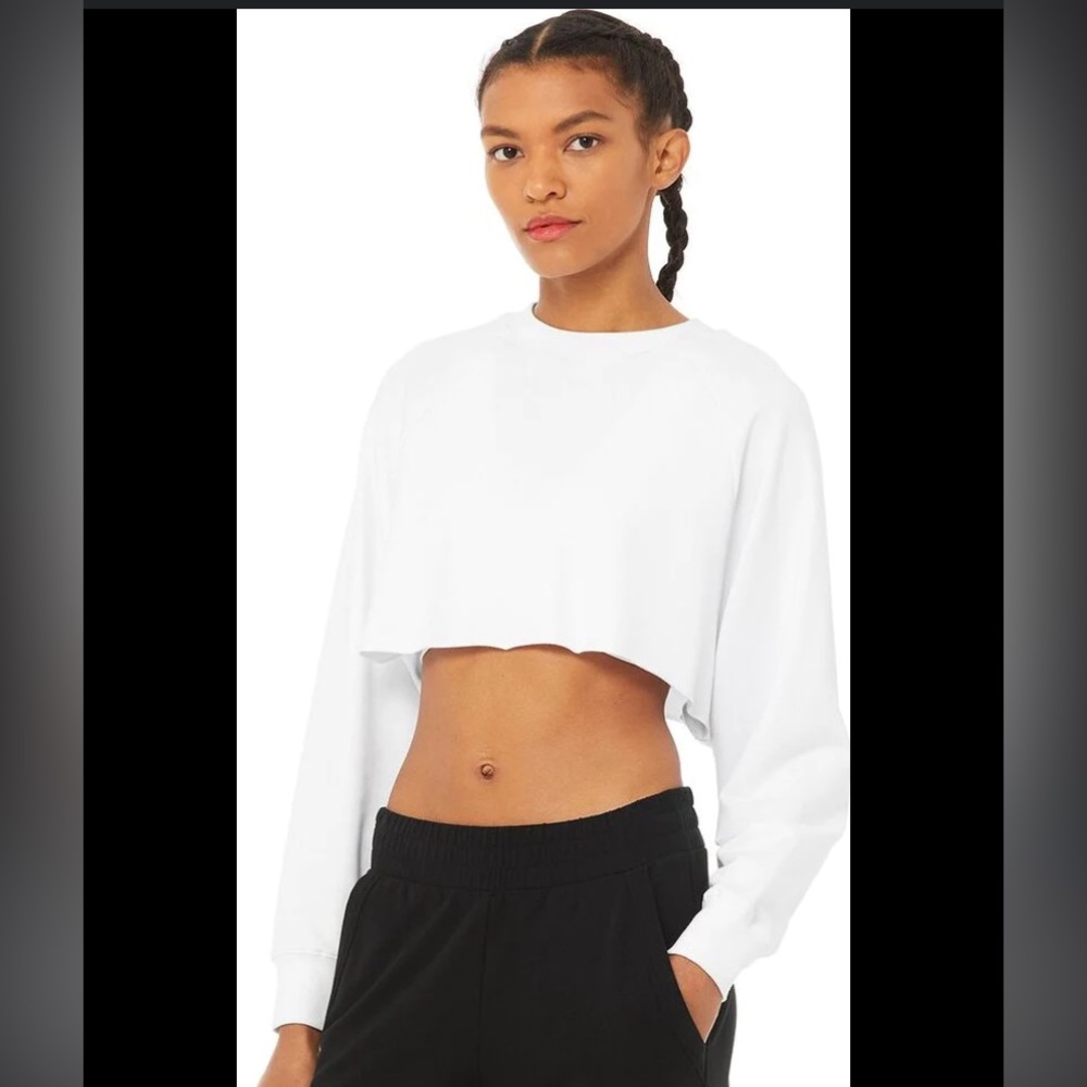 Alo Yoga crop top sweatshirt XS